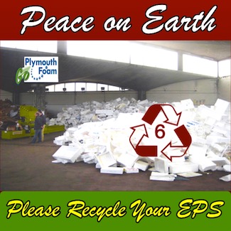Peace on Earth please recycle your EPS